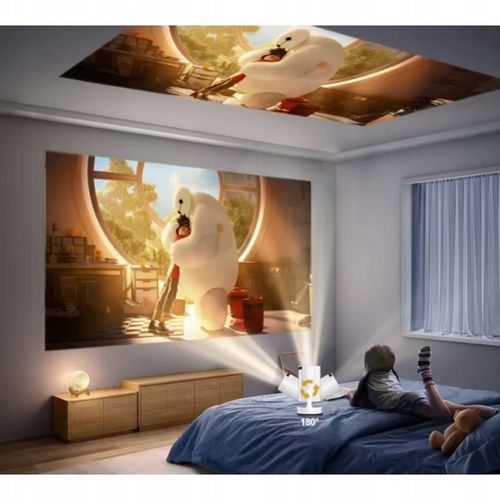 Rzutnik Projektor WiFi Pilot Android TV 130 cali 4K FULL HD HY300 PRO LED na Arena.pl