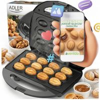 Opiekacz Adler Europe Opiekacz do orzeszków ciastek 3071 czarny 1200 W