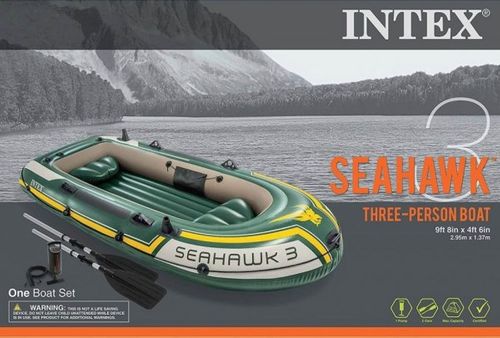 Ponton seahawk 3 os pompka + 2wiosła Intex 68380 na Arena.pl