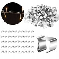 50X MOCNE HACZYKI NA RYNNE DO LAMPEK ŚWIĄTECZNYCH RYNNOWE WIESZAKI LAMPKI