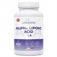 Bandini Kwas Alfa Liponowy 200mg suplement - 100 kapsułek wegańskich