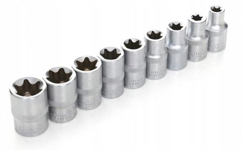 KLUCZE NADADOWE NASADKI TORX E4-E24 9SZT TORXY na Arena.pl