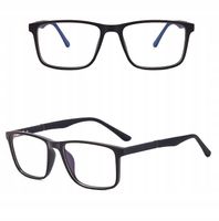 SOLIDNE Męskie Okulary Zerówki do KOMPUTERA Blue Light UV OPRAWKI Flexy