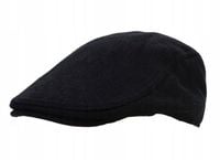 Klasyczny Jesienno-Zimowy Męski-Kaszkiet – Czarny, Ciepły - Pako Jeans