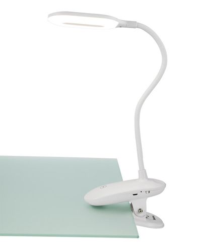 Lampka akumulatorowa LED z klipsem biurkowa nocna na Arena.pl
