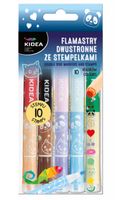 dwustronne flamastry ze stempelkami 10 kol 6806