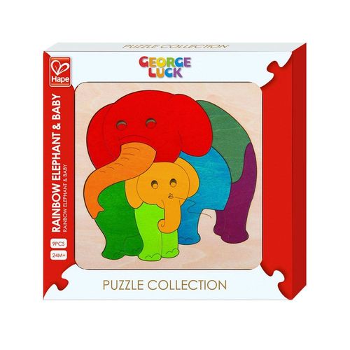 HAPE Puzzle Tęczowy Słoń na Arena.pl