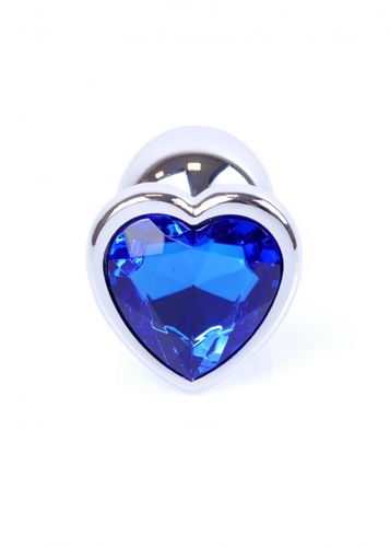 plug jewellery silver  heart plug  dark blue na Arena.pl
