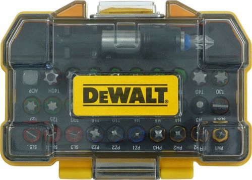 DEWALT Zestaw bitów końcówek wkrętarskich 32 szt. 1/4 uchwyt HEX na Arena.pl