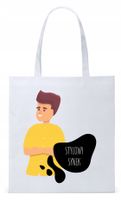 Dla Syna Syneczka Prezent Torba Eco Biała Shopper Z Nadrukiem Ze Zdjęciem