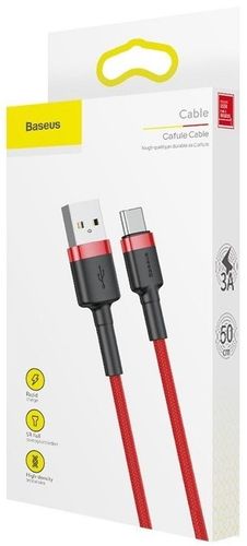 KABEL USB-C BASEUS CAFULE 3A 0.5M CZERWONY na Arena.pl