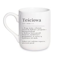 KUBEK "TEŚCIOWA" Wzór - Elegant Coffee 330 ml