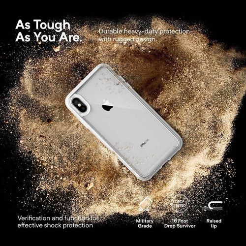 Caseology Skyfall - Etui iPhone Xs Max (srebrne) na Arena.pl