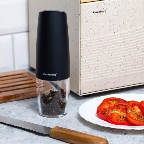 Akumulatorowy GRAWITACYJNY młynek do soli i pieprzu, Przypraw KLAUSBERG na Arena.pl