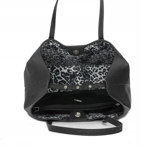 torebka shopper skóra ekologiczna czarny na Arena.pl