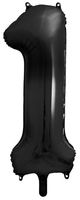 Balon foliowy Cyfra 1, 86cm, czarny XL