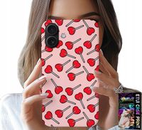 ETUI DO IPHONE 16 - KOBIECE, MODNE WZORY LIZAKI W SERCA CASE