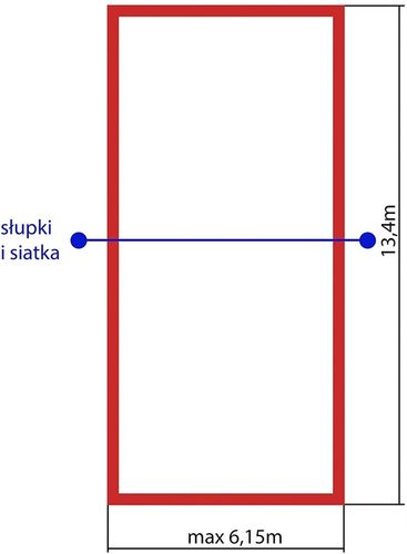 Zestaw do Badmintona SŁUPKI skł. + SIATKA + LINIE na Arena.pl
