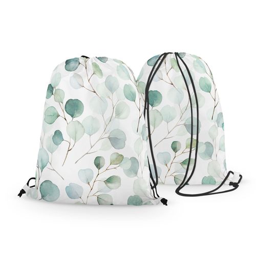 WORKO-PLECAK z Twoim imieniem Akwarelowe listki 001 na Arena.pl