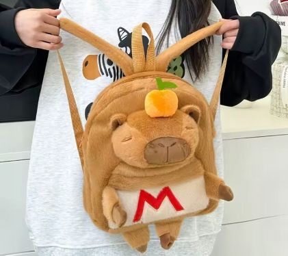 PLECAK PLUSZOWY KAPIBARA Z MANDARYNKĄ PLECACZEK DO PRZEDSZKOLA SZKOŁY na Arena.pl