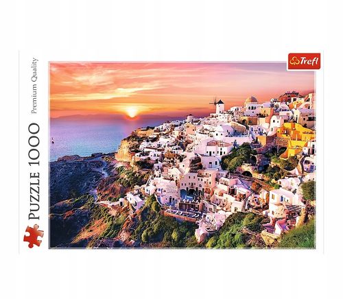 Puzzle 1000 Zachód Słońca Nad Santorini 10435 na Arena.pl