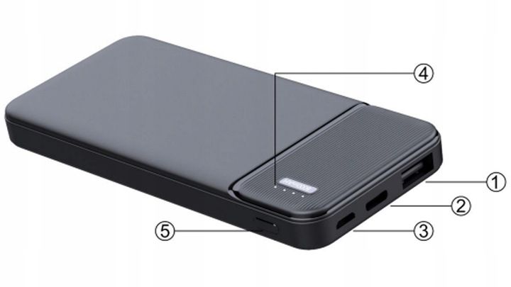 Powerbank 5000 mAh LED Power bank DENVER zdjęcie 5