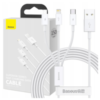 kabel usb 3w1 baseus superior series, usb do micro usb / usb-c /