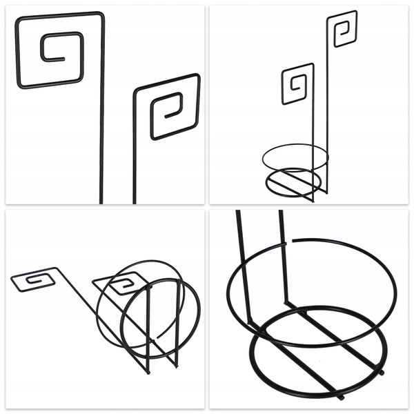 KWIETNIK METALOWY DEKORACYJNY WISZĄCY NA DONICZKĘ zdjęcie 4