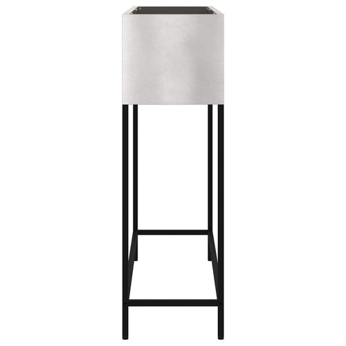 Podwyższona doniczka ogrodowa Srebrny 100 x 26 x 82 cm na Arena.pl