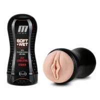 blush m for men soft & wet - anatomiczna maszyna intymna z systemem