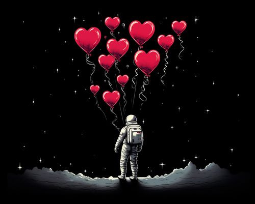Plakat 76x60,5cm Astronauta Własnych Celi na Arena.pl