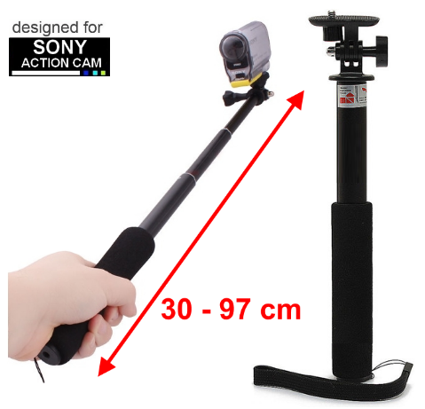 SOLIDNY DŁUGI MONOPOD DO KAMER SONY ACTION CAM zdjęcie 2