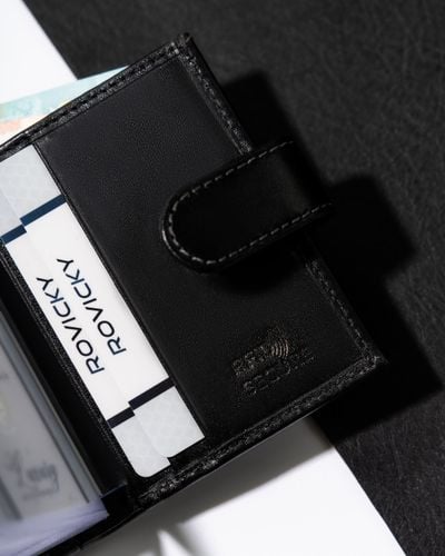skórzane etui na karty tw-04-rvt black na Arena.pl