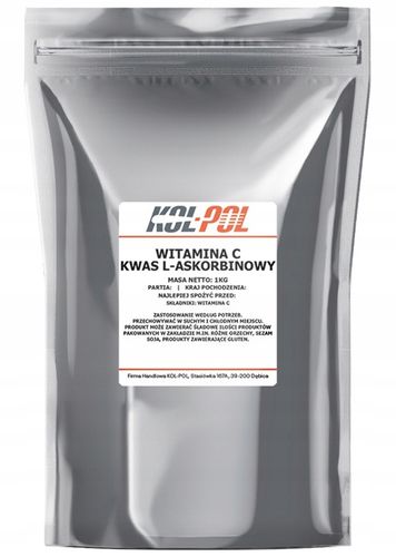 WITAMINA C 1kg Kwas L-Askorbinowy 100% w proszku na Arena.pl