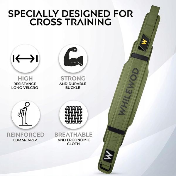 Pas lędźwiowy treningowy zielony rozmiar S na siłownię do pracy zdjęcie 5