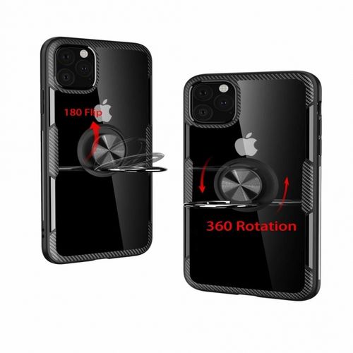 Etui Pancerne Clear Carbon Ring Iphone 11 Czarne na Arena.pl