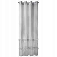 Firana gotowa na przelotkach ARIANA 140x250 Eurofirany szary