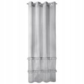 Firana gotowa na przelotkach ARIANA 140x250 Eurofirany szary