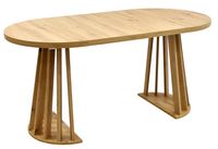 Duży okrągły stół 120 cm rozkładany do 220 LAMEL do salonu loft DĄB ARTISAN