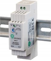 Zasilacz 12V LED DC na szynę DIN regulowany 15W 1.2A do taśm domofonu zamka