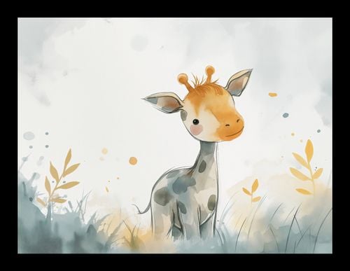 Plakat 20x15cm Mała Żyrafka na Arena.pl