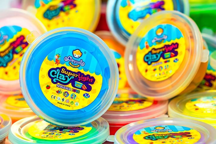 ZESTAW Magiczna PLASTELINA MASA PLASTYCZNA PIANKOLINA 24szt +WALIZKA +Akces zdjęcie 14