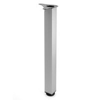 Kwadratowa noga stołowa 60x60 110 cm Kolor pokrycia - Aluminium, Długość / Wysokość - 110 cm