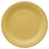 talerz papierowy okrągły "gold" śr. 23 cm 8 szt.