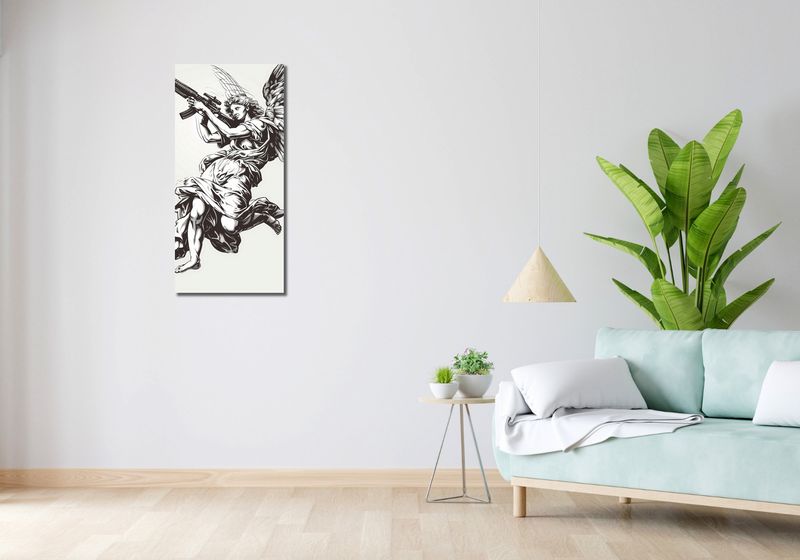 Obraz 40x90cm Anioł Wojny zdjęcie 2