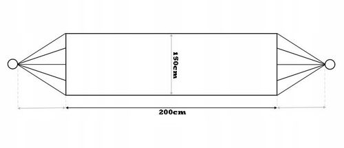 HAMAK OGRODOWY TURYSTYCZNY BOHO MOCNY DWUOSOBOWY 150x260cm TORBA BEŻ na Arena.pl