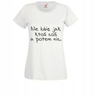 Koszulka T-SHIRT tekst Mała Mi NIE LUBIĘ JAK KTOŚ