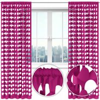 Zasłona nowoczesna ażurowa GLAMUR wycinana laserowo kółka 145x250 różowa