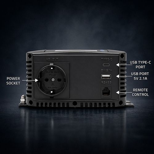 Qoltec przetwornica 12V/230V 300W LCD na Arena.pl