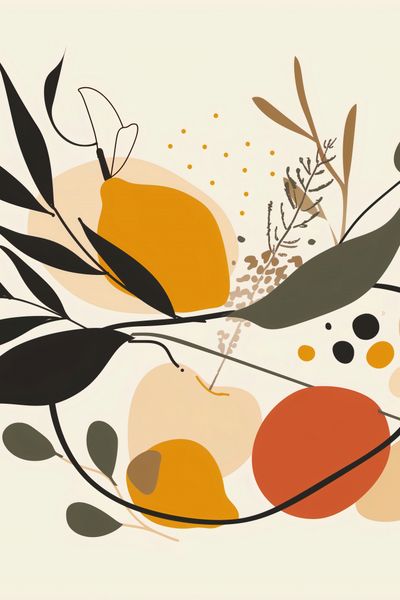 Plakat 40x60cm Botaniczny Wir zdjęcie 1
